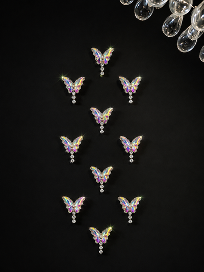 Crystal Prism Butterfly Stickers (Set of 10)