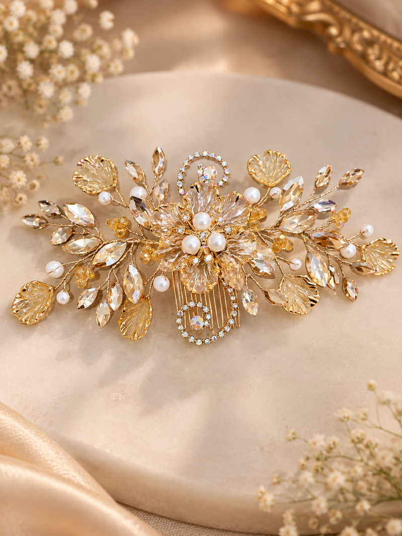 Golden Bloom brooch