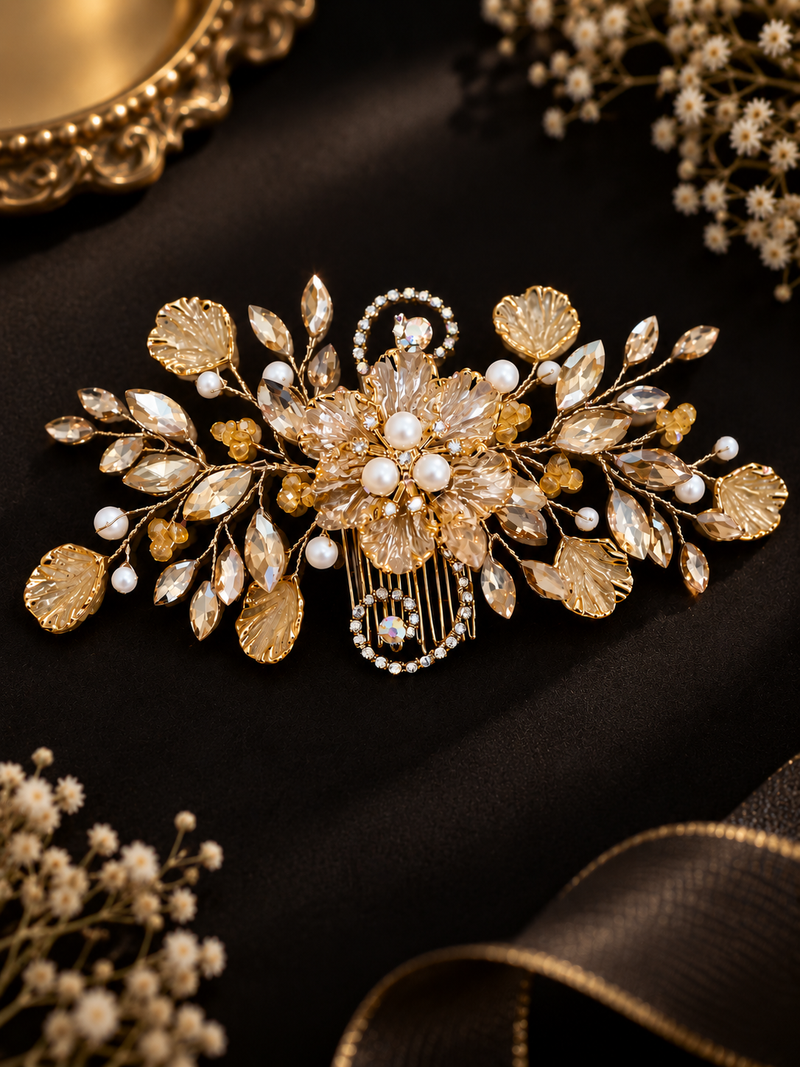 Golden Bloom brooch