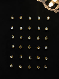 Leaf Kundan Stickers (set of 30)
