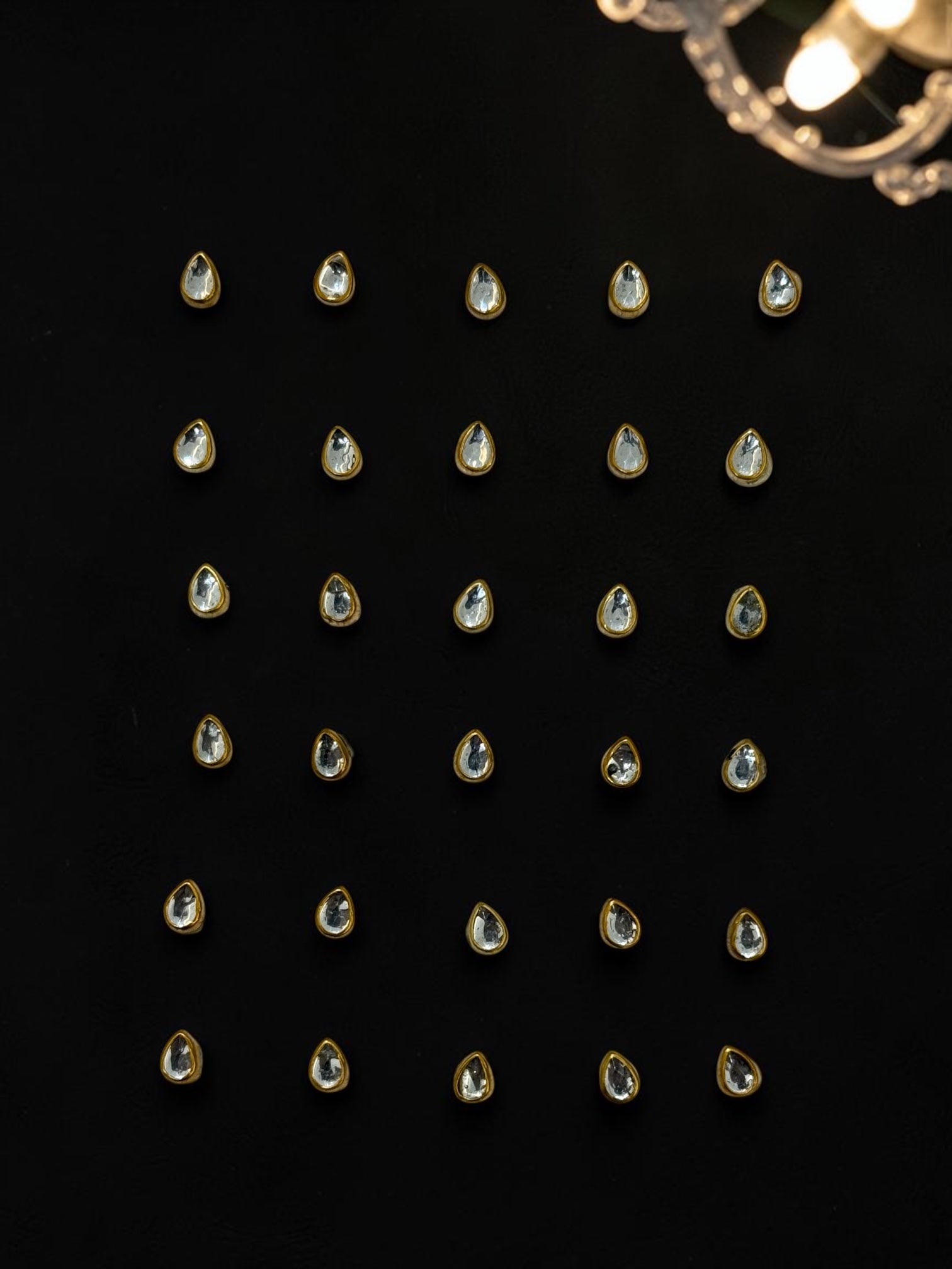 Leaf Kundan Stickers (set of 30)