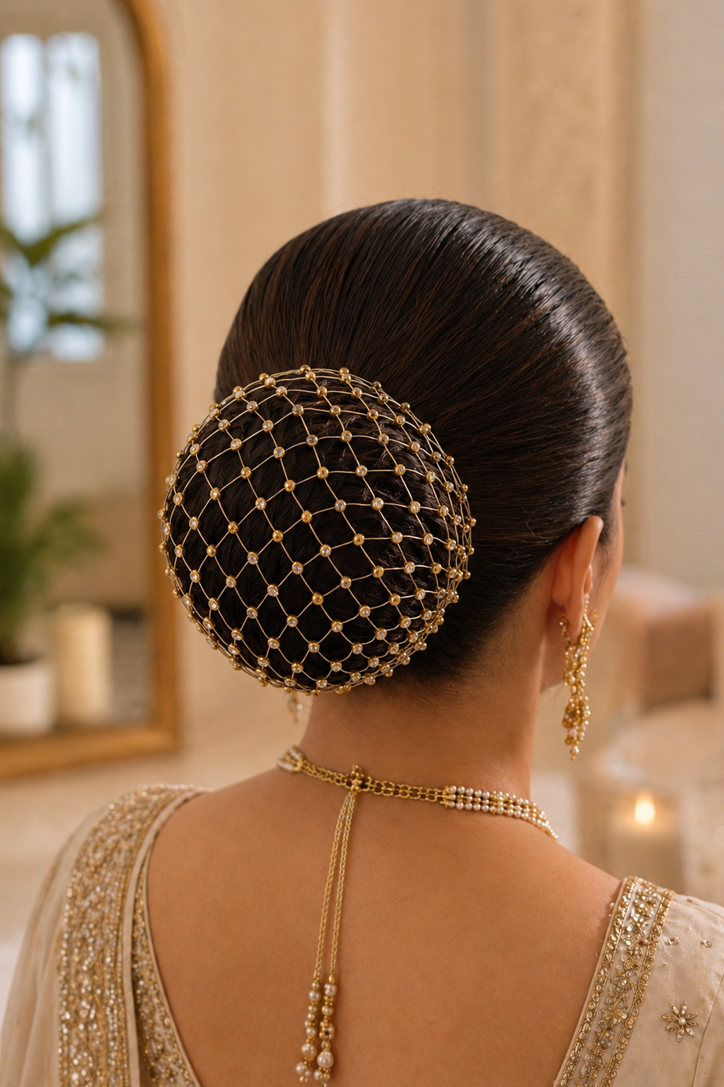 Floral Bun Net