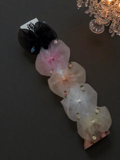 Rosé Organza Bow