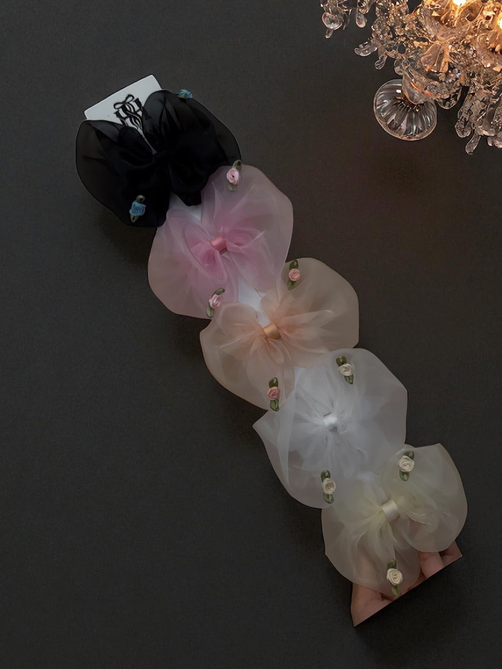Rosé Organza Bow