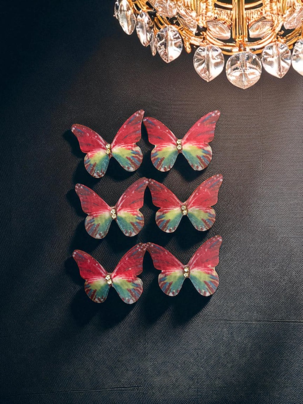 Dreamlight Butterfly Hair Clips – Set of 6 (Assorted Colors)