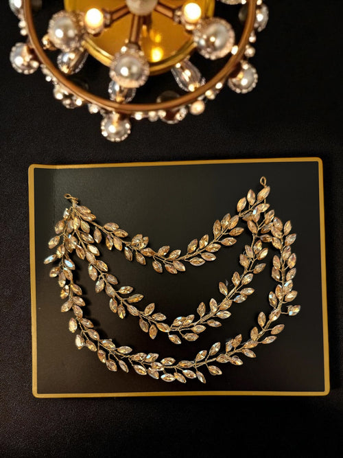 3 Layer Crystal Vine Hairpiece