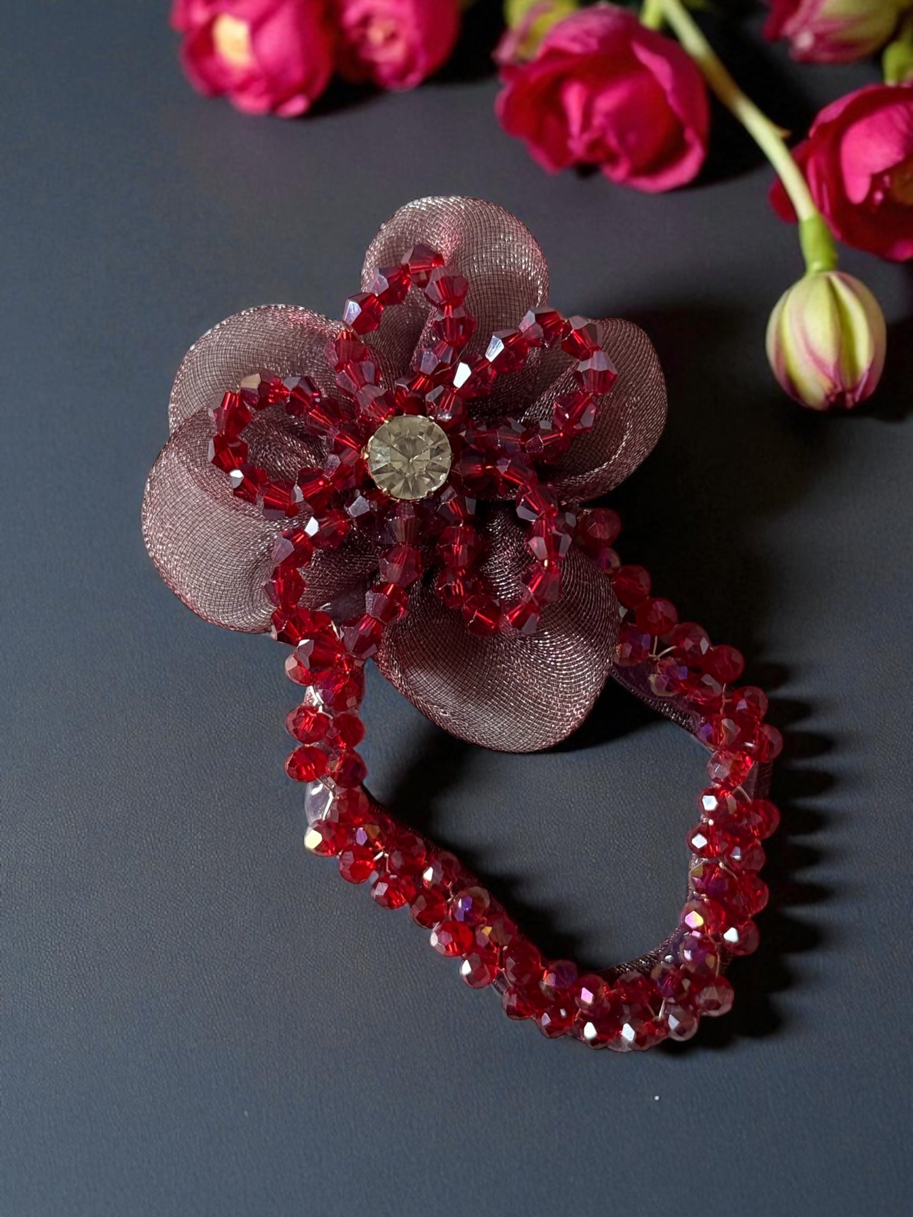 Moonlight Orchid Clip