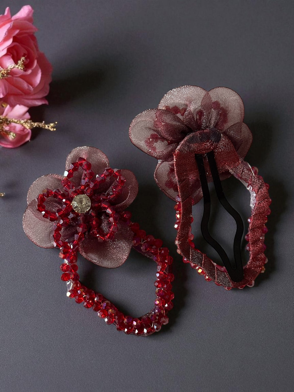 Moonlight Orchid Clip