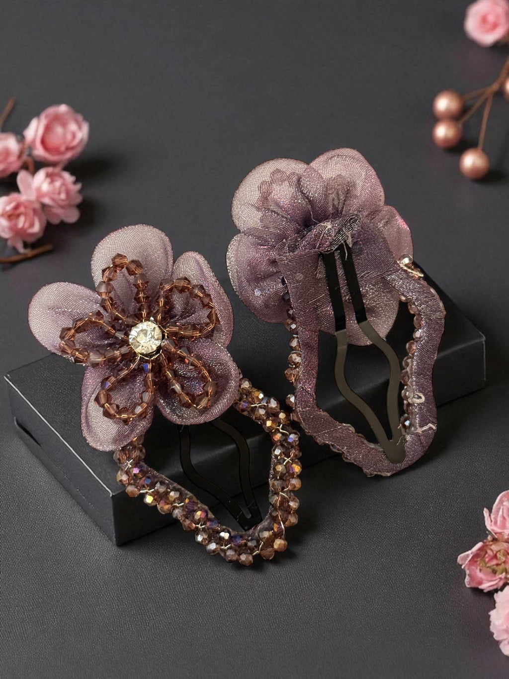 Moonlight Orchid Clip