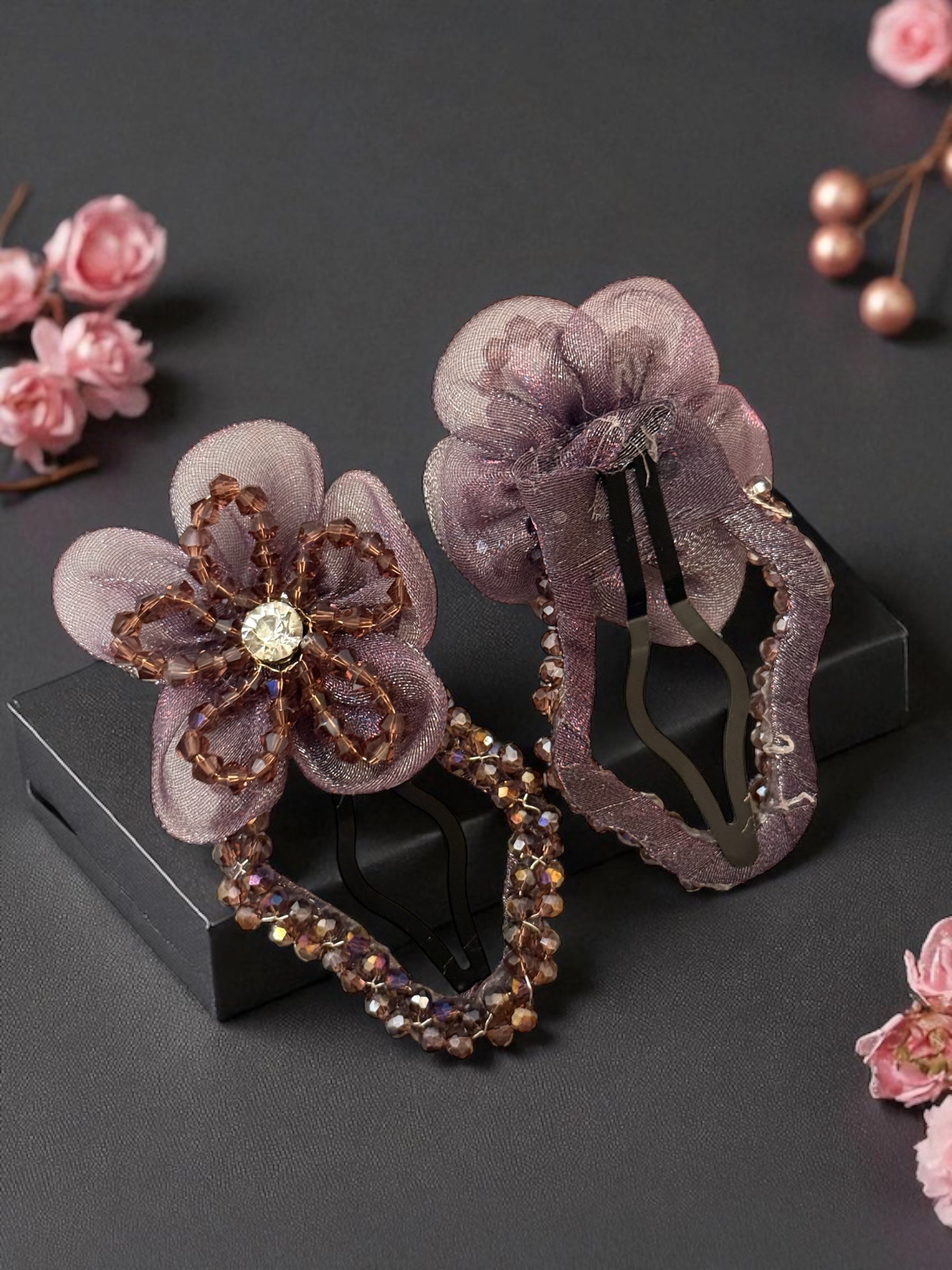 Moonlight Orchid Clip