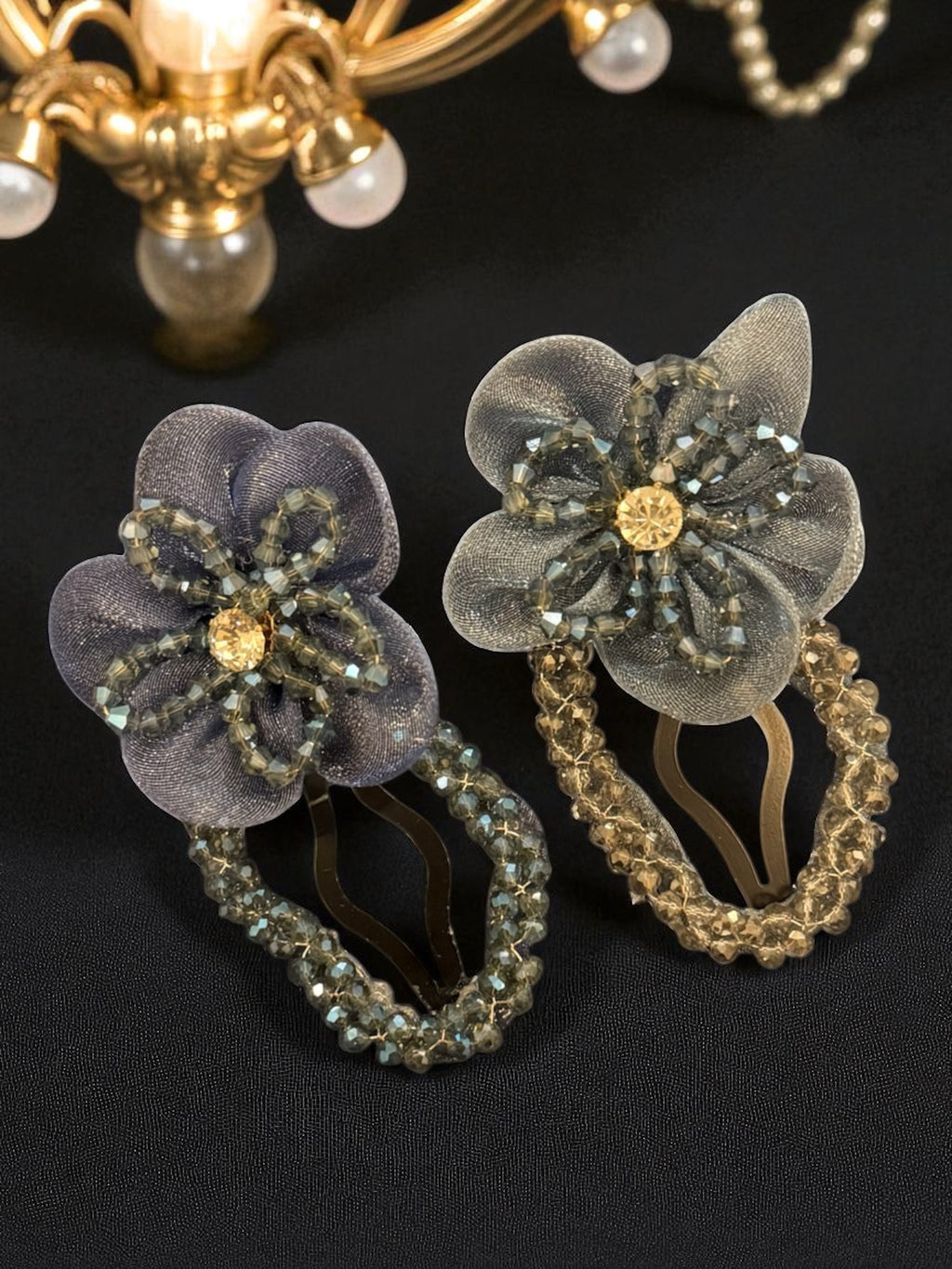 Moonlight Orchid Clip