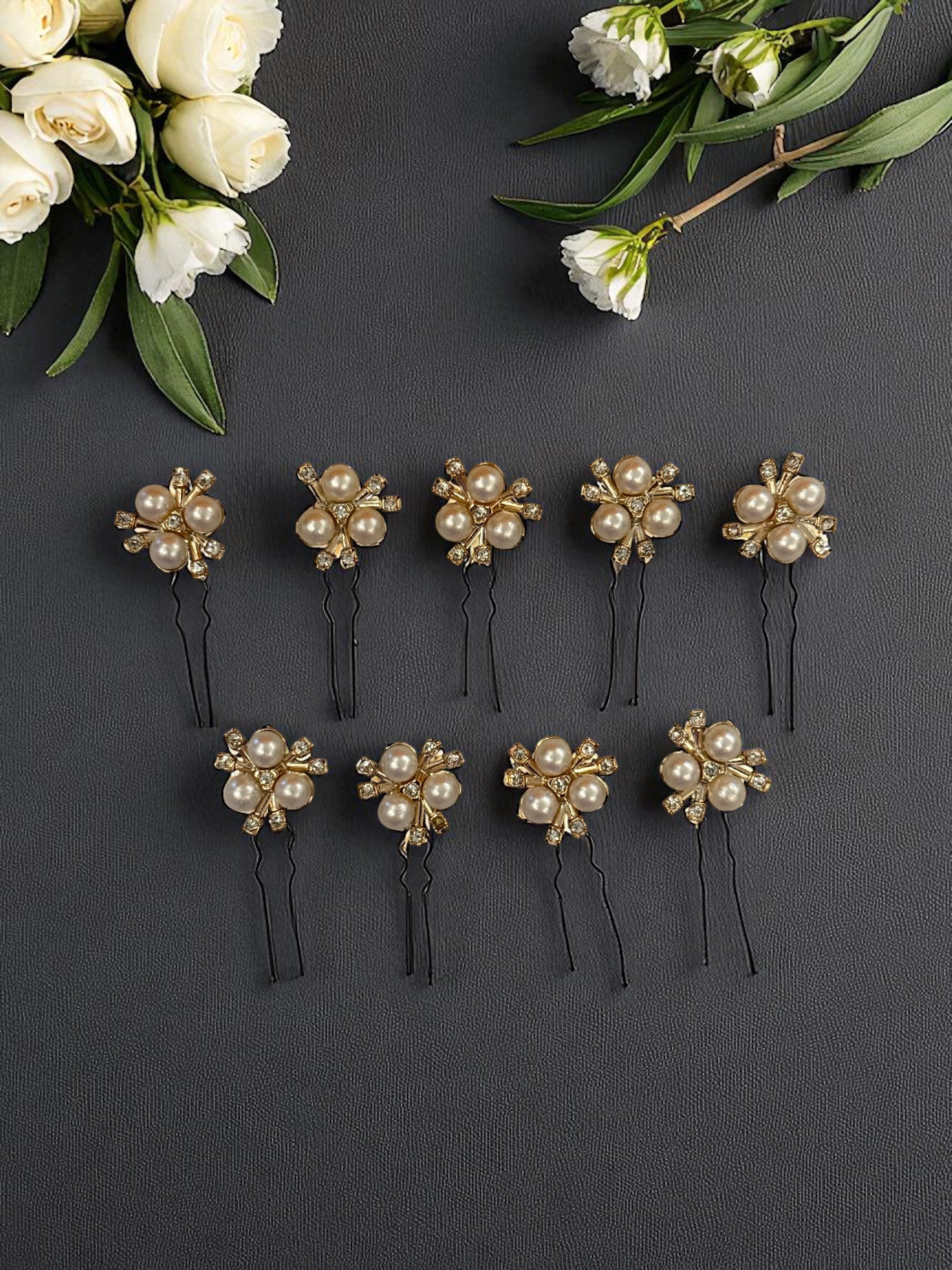 Pearl Spade Pins [Set of 4]