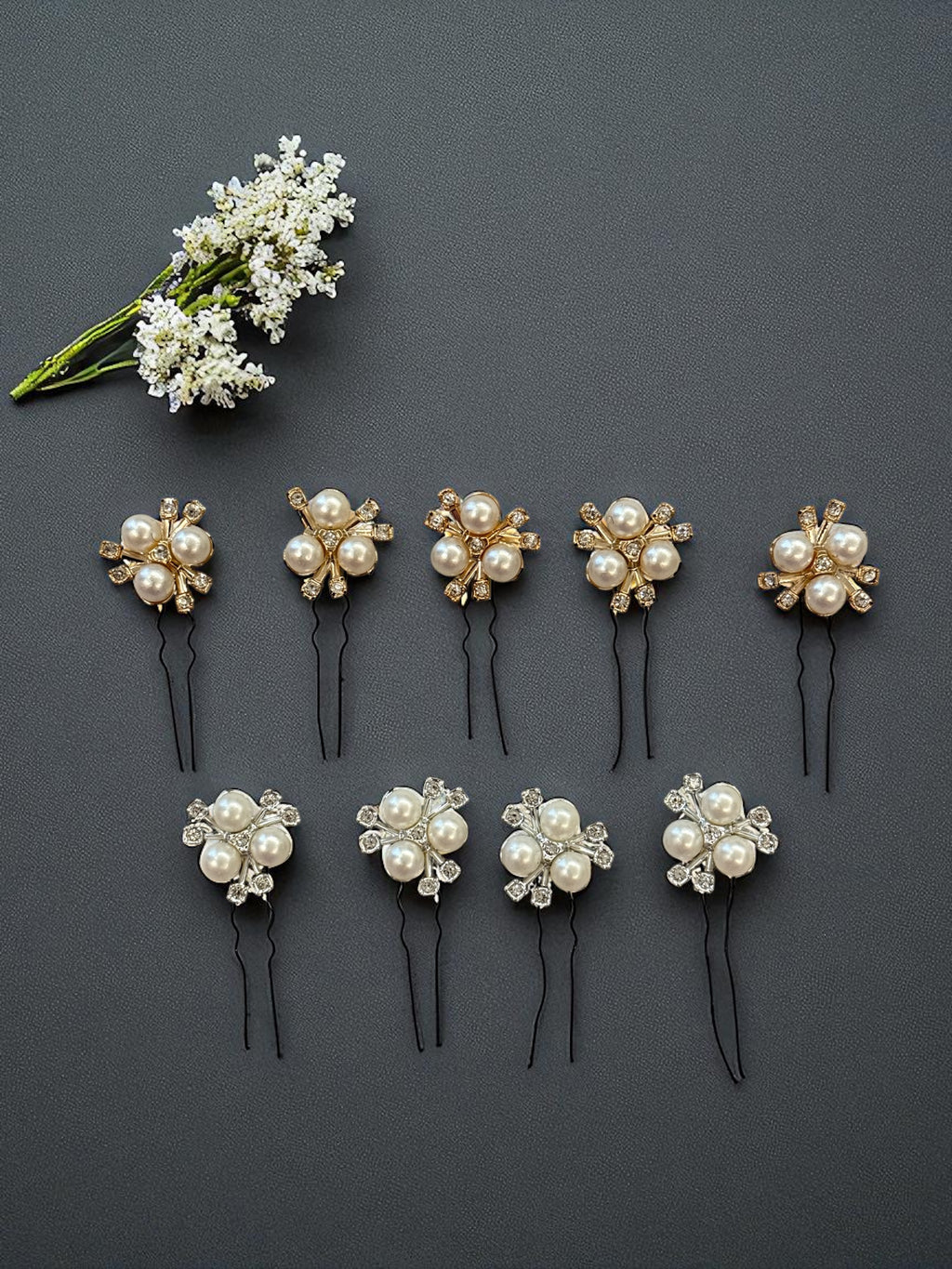 Pearl Spade Pins [Set of 4]