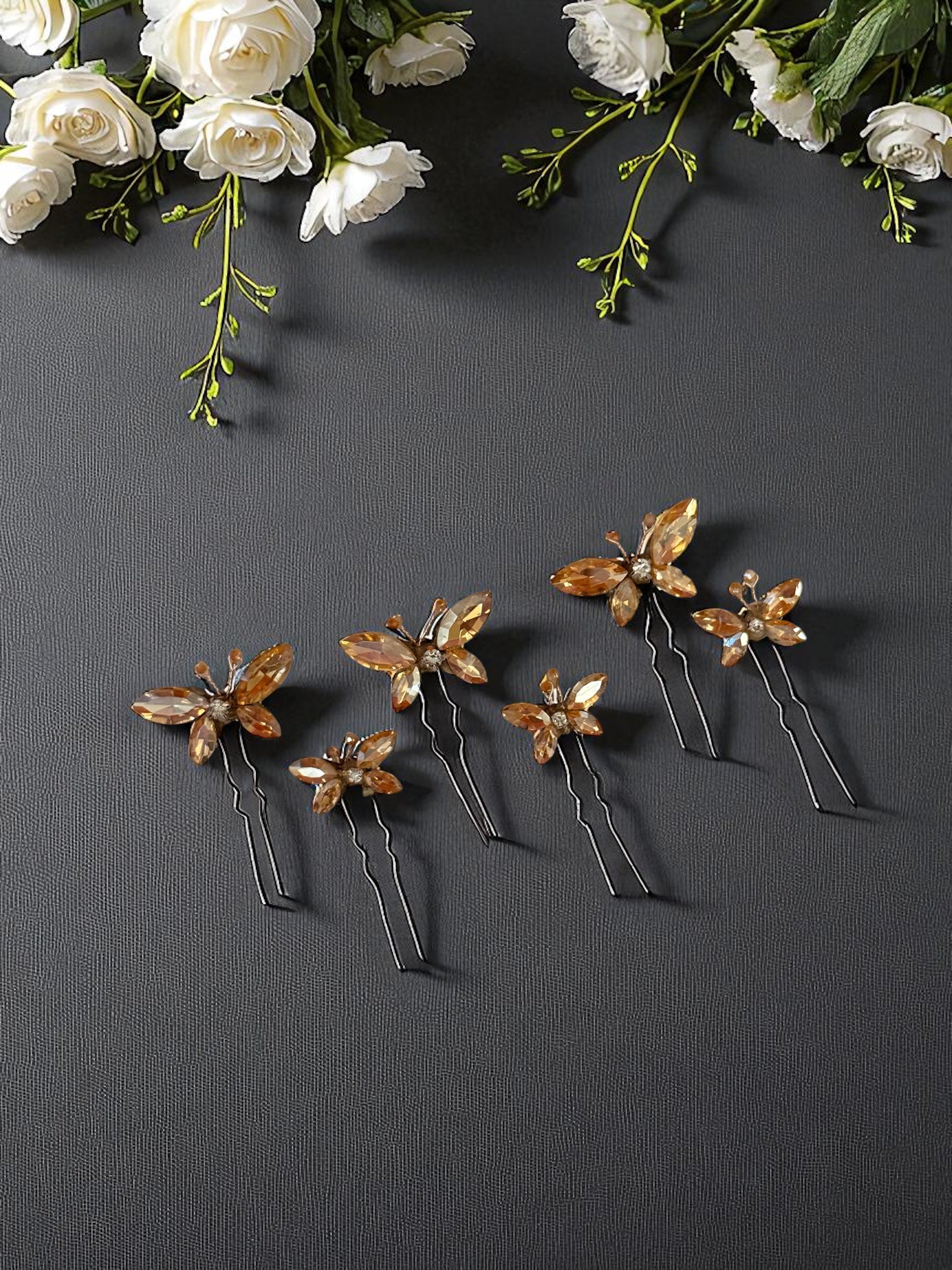 Twinkle Butterfly Pins [set of 3 big and 3 small pins]