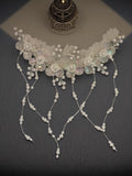 Feathery Pearl Cascade Crown