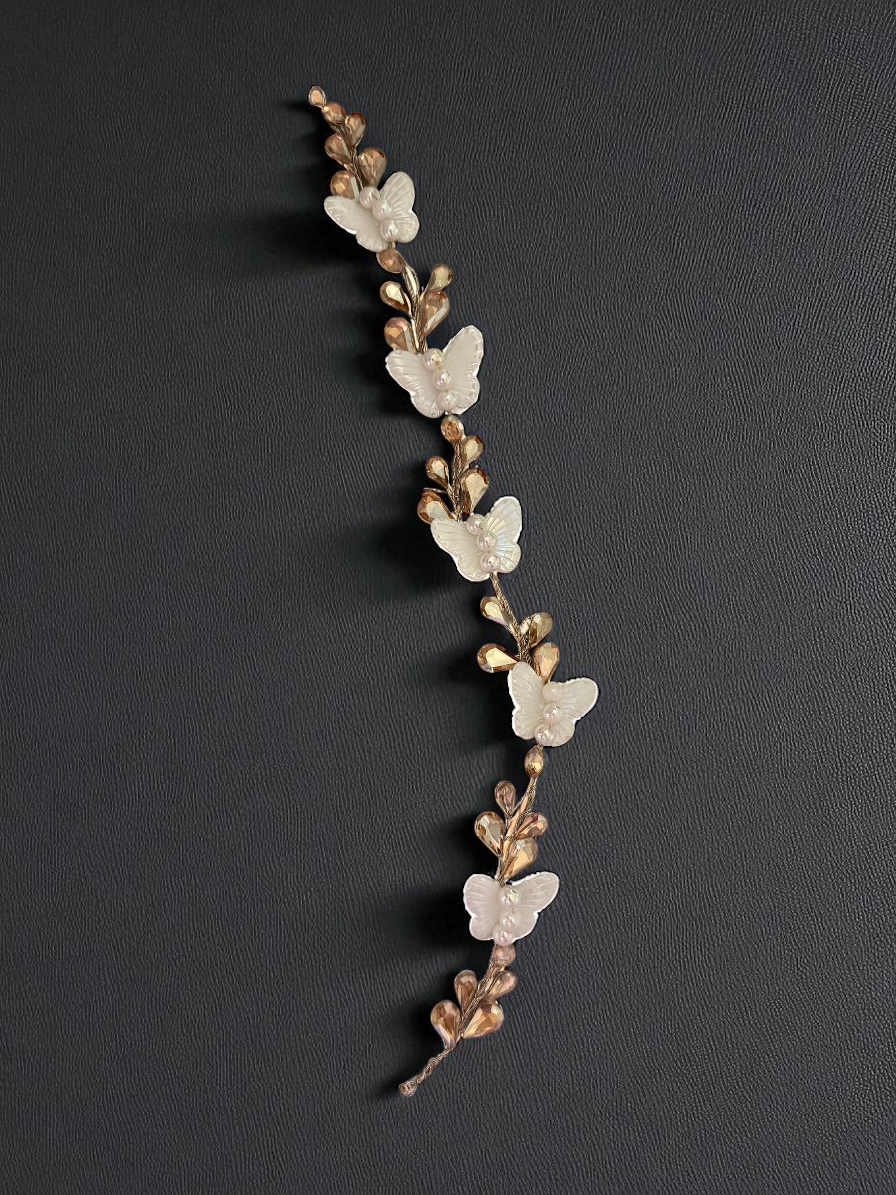Pearl Butterfly Hair Vine