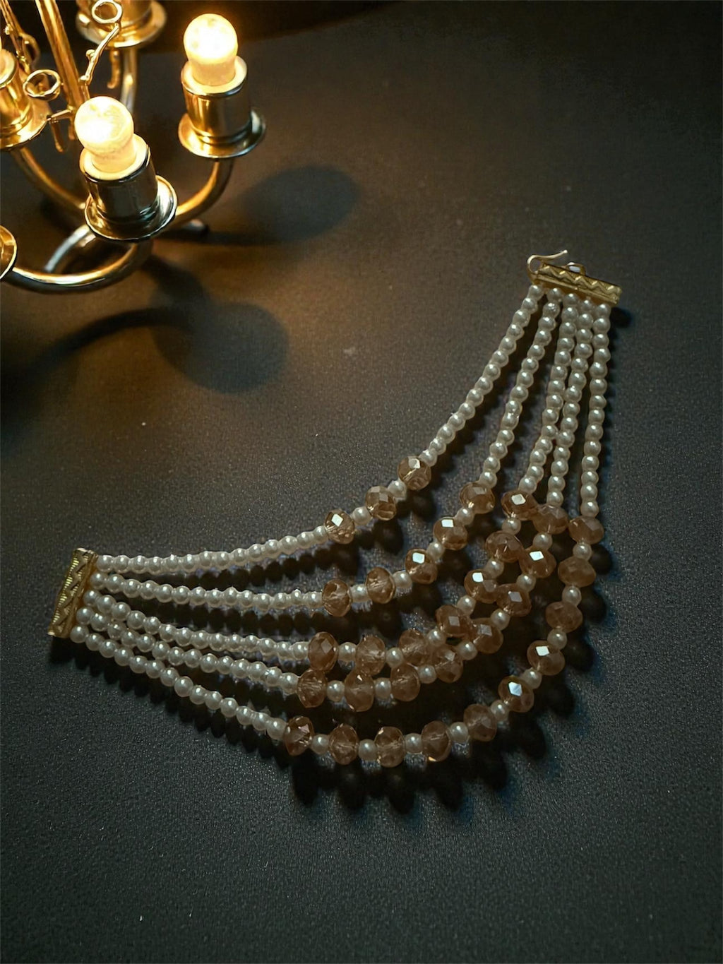 Eira Pearl Cascade Ear Chain