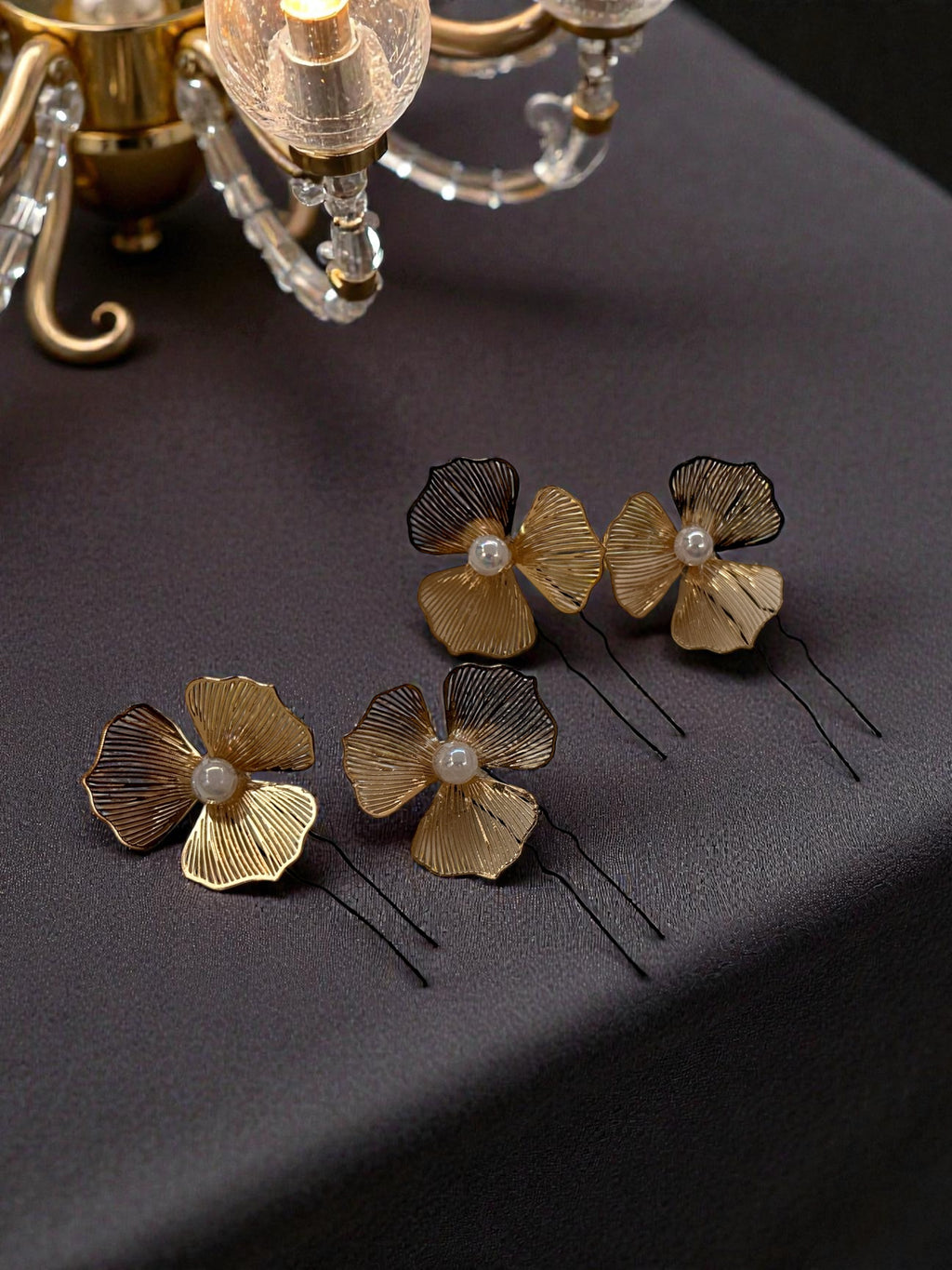 Petal Glow Hair Pins [set of 4]