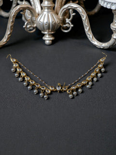 Saanjh Kundan Braid with Ear chain