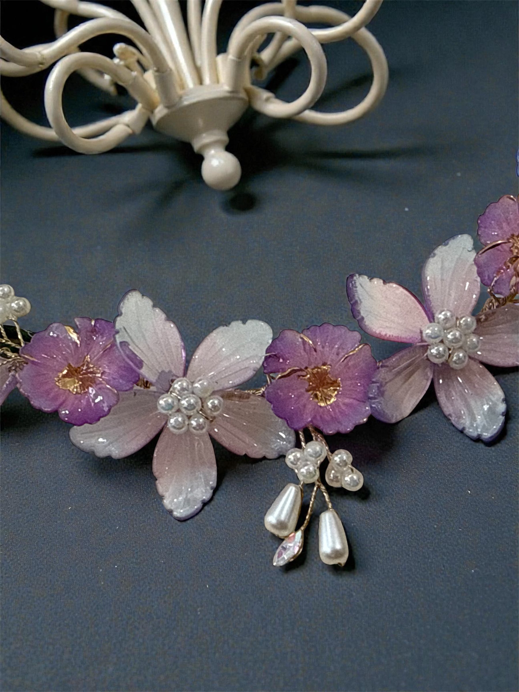 Lilac Whisper Floral Hair Vine