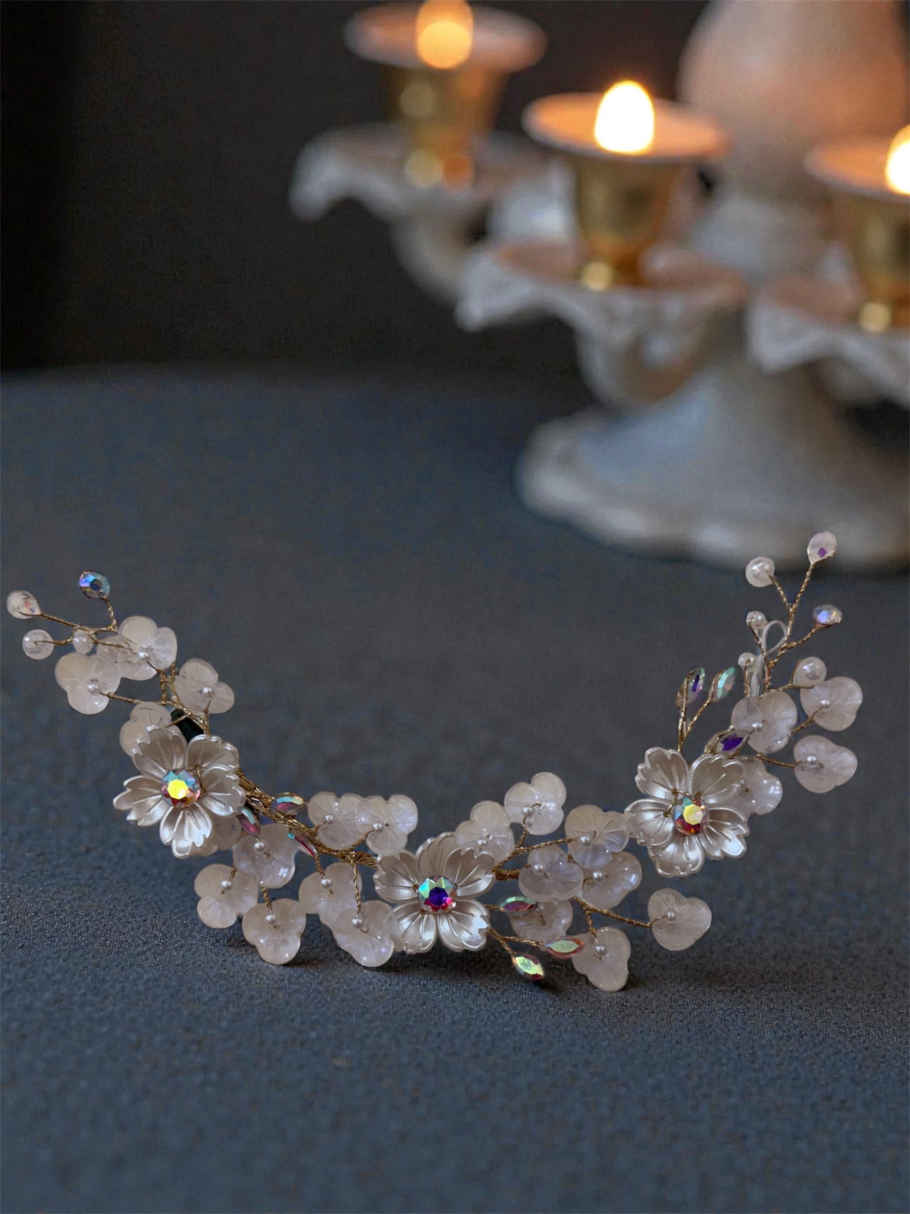 Pearl Petal Hair Vine