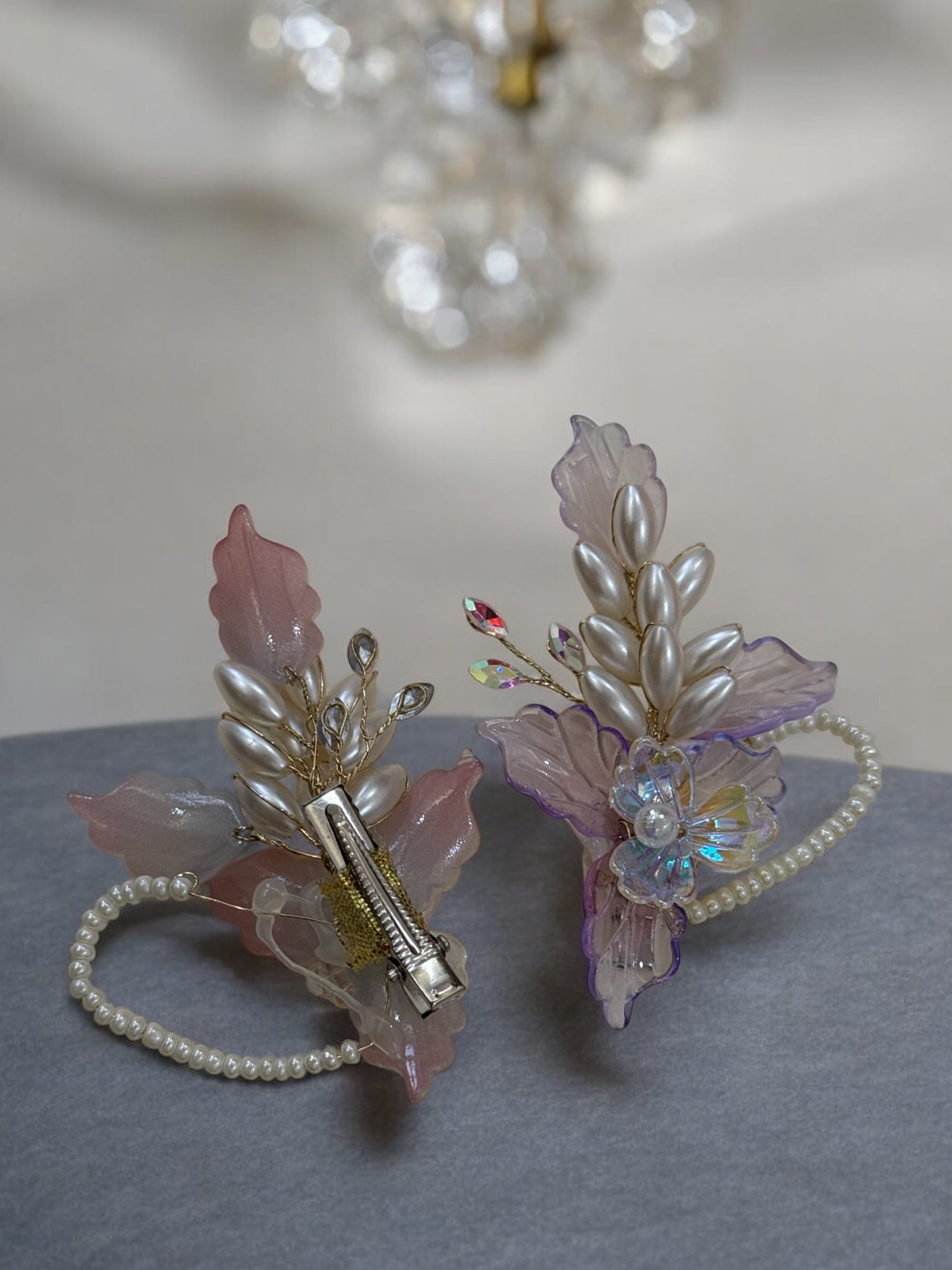 Crystal Leaf Twist Clip [1]