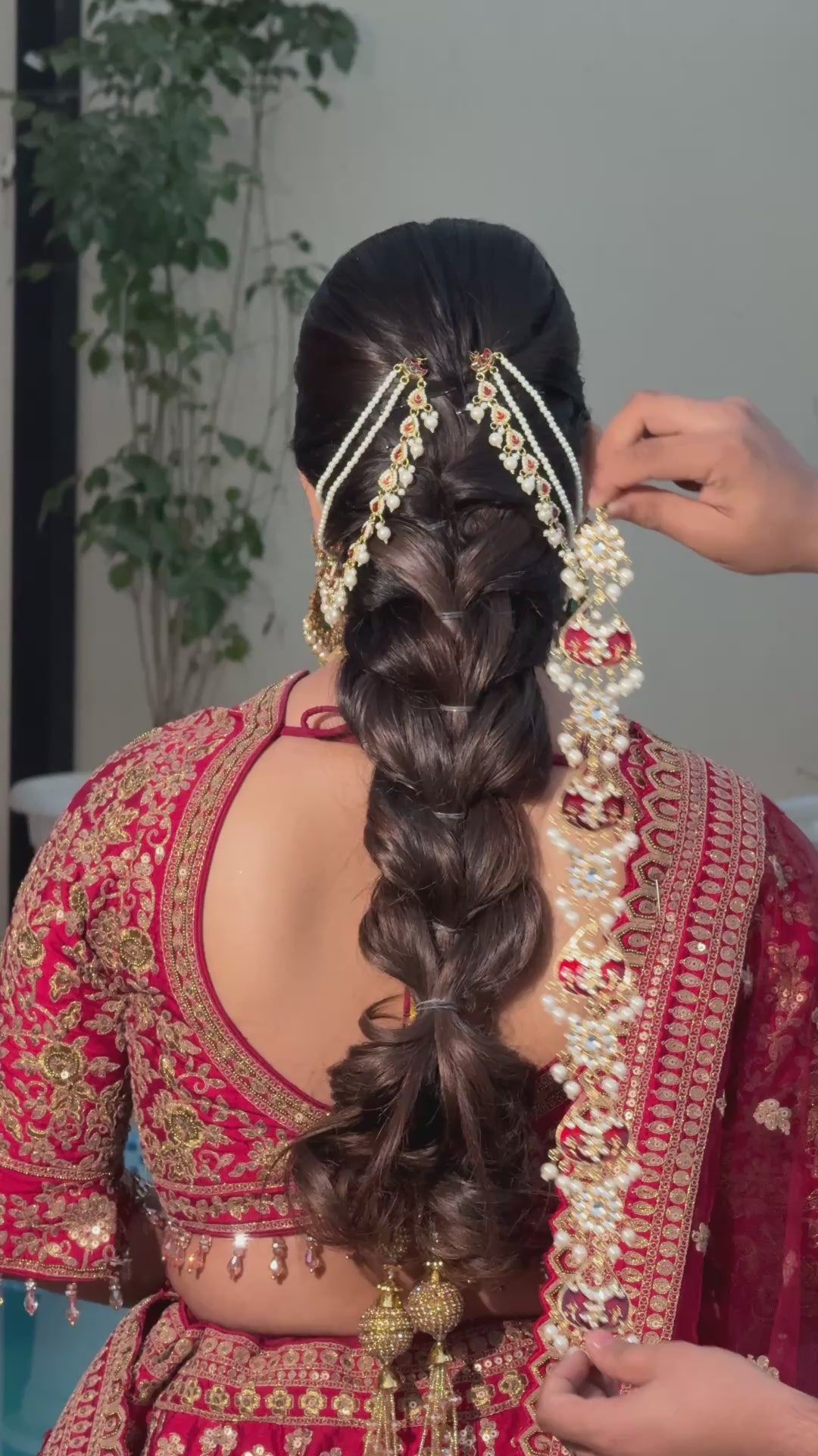 Ruby Kundan Braid